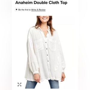 Free people We The Free baby doll tunic size XS, fits like a Large